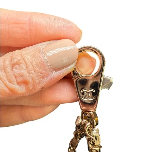 Chanel Metallic Gold Quilted Mini Bag Duo - Picture 8 of 10